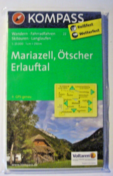 Wanderkarte - Mariazell, Ötscher, Erlauftal - Wandern - Fahrradfahren - Skitouren - Langlaufen